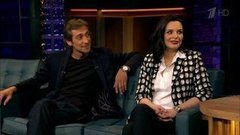 Актеры Ксения Лукьянчикова и Артем Ткаченко. Вечерний Ургант. Фрагмент выпуска от 16.03.2016
