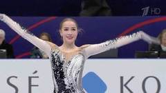 Алина Загитова. Женщины. Короткая программа. Чемпионат мира по фигурному катанию 2018
