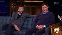 Актеры Сергей Пускепалис и Алексей Агранович. Вечерний Ургант. Фрагмент выпуска от 09.04.2018