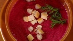Суп-пюре из свеклы с простоквашей. Контрольная закупка. Фрагмент выпуска от 13.04.2016