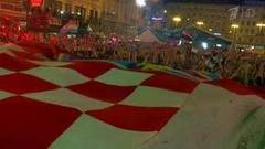 Всю ночь Хорватия праздновала выход сборной в финал Чемпионата мира по футболу FIFA 2018 в России™