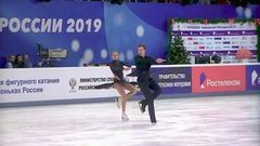 Ритм-танец. Танцы. Чемпионат России по фигурному катанию 2019