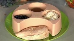 Тарелка для похудения. Как не съесть лишнего. Жить здорово! Фрагмент выпуска от 17.12.2015