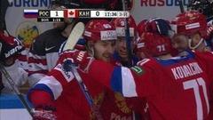 Первая шайба сборной России. Сборная России — сборная Канады. Кубок Первого канала по хоккею 2017