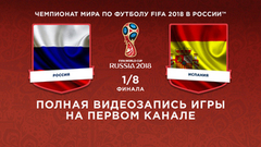 Сборная России — сборная Испании. ⅛ финала. Чемпионат мира по футболу FIFA 2018 в России™