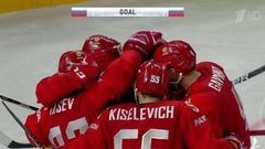 Первый канал покажет предпоследний матч сборной России на групповой стадии чемпионата мира по хоккею