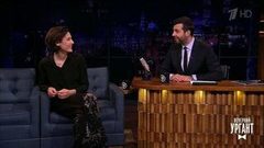 Ирина Горбачева и Федор Юрчихин. Вечерний Ургант. 956 выпуск от 12.04.2018