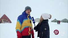 Фестиваль зимней рыбалки на Сахалине. Острый репортаж с Аллой Михеевой. Вечерний Ургант. Фрагмент выпуска от 23.03.2018
