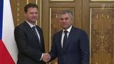 Вячеслав Володин встретился с председателем палаты депутатов парламента Чехии