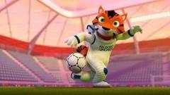 Тигр. Претендент на звание талисмана Чемпионата мира по футболу FIFA 2018 в России. Вечерний Ургант. Фрагмент выпуска от 21.10.2016
