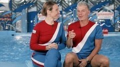 Яна Чурикова и Олег Газманов. Танцевально-трюковой номер. Профайл. Вместе с дельфинами. Фрагмент выпуска от 17.10.2015