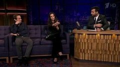 Константин Хабенский, Паулина Андреева и Кармен Электра. Вечерний Ургант. 555 выпуск от 27.11.2015