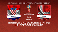 Сборная Хорватии — сборная Дании. ⅛ финала. Чемпионат мира по футболу FIFA 2018 в России™
