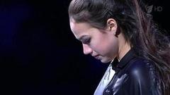 Алина Загитова в образе Лары Крофт. Показательные выступления. Чемпионат Европы по фигурному катанию 2019